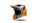 UFO PLAST Kinder-Crosshelm Korey 2 Helm grau / orange Gr. 49 / 50 = M