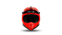 UFO PLAST Kinder-Crosshelm Korey 2 Helm schwarz / rot Gr. 47 / 48 = S