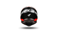 UFO PLAST Kinder-Crosshelm Korey 2 Helm schwarz / rot Gr. 47 / 48 = S