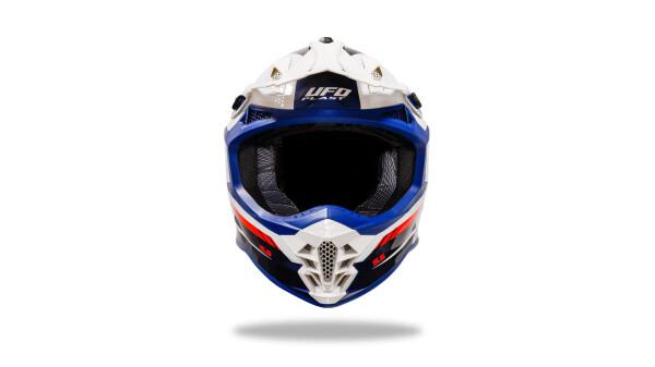 UFO PLAST Crosshelm Intrepid 2 Helmscha blau / weiß Gr. 57 / 58 = M