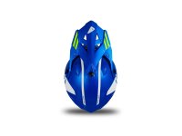 UFO PLAST Crosshelm Intrepid 2 Helmscha blau / neon gelb Gr. 57 / 58 = M