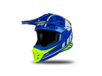 UFO PLAST Crosshelm Intrepid 2 Helmscha blau / neon gelb Gr. 59 / 60 = L