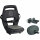 Kindersitz QIBBEL 6+ JUNIOR bis 35 kg, schwarz für Gepäckträger, inkl. Fußstützen+Schutzplatten