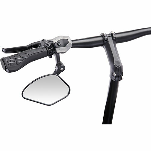 Spiegel KF Sport Typ C, kl. Außenklemmung Krampe, links, 131x82mm, E-25, klappbar, schwarz