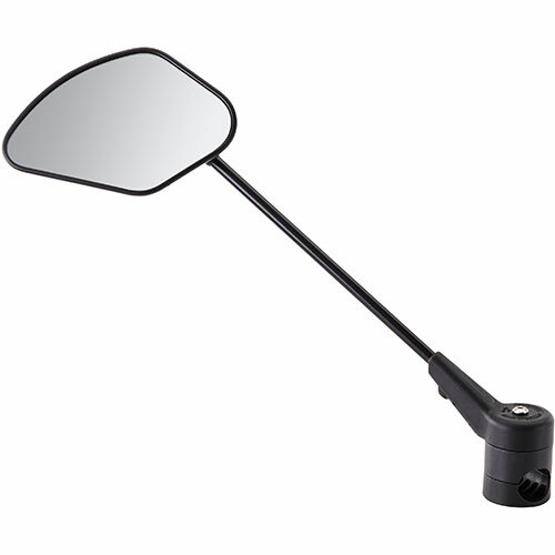 Spiegel KF Sport Typ D35°, gr. Außenklemmung Krampe, links, 131x82mm, E-25, klappbar, schwarz
