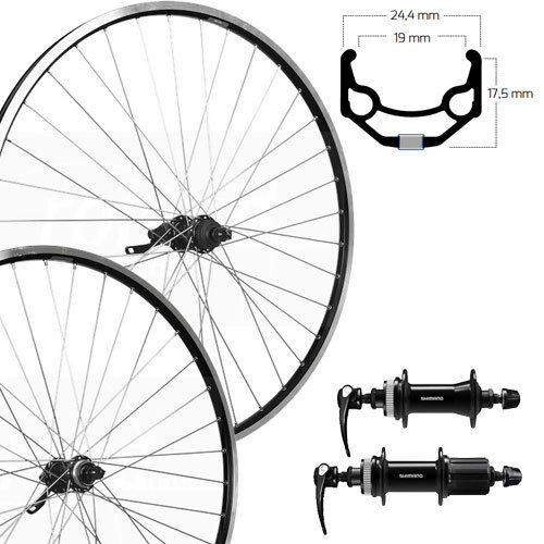 Radsatz 28" Disc Centerlock, schwarz, SE ZAC 19, Aluminium, QC400 schwarz, Speichen silber