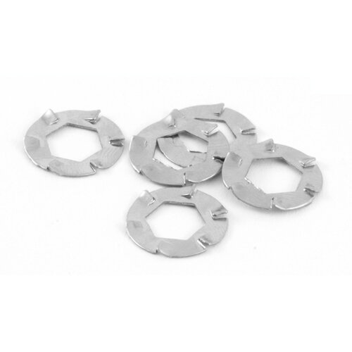 Federscheibe M5, 5 Stück PITLOCK, silber
