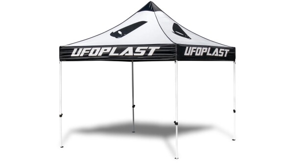 UFO PLAST Pavillion Wasserdichtes Pavillion, 3 x 3 schwarz / weiß