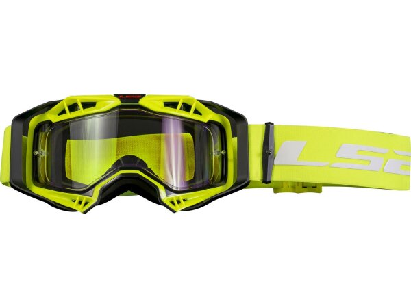 LS2 Crossbrille "Aura Enduro"  schwarz / gelb