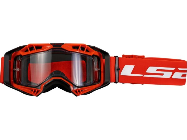 LS2 Crossbrille "Aura Enduro"  schwarz / rot