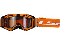 LS2 Crossbrille "Aura Enduro"  schwarz / orange