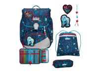 Scout Alpha Set LED White Unicorn Schulranzen Set