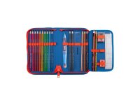 Scout Alpha Set Superflash Blue Dino Schulranzen Set