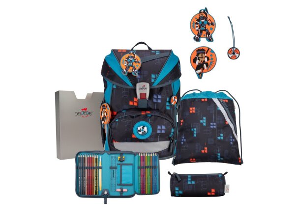 DerDieDas Schulranzen Set  ErgoFlex Set Ninja Fighter