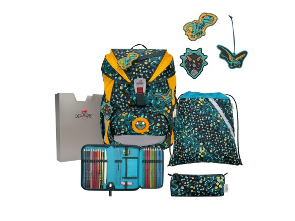 DerDieDas Schulranzen Set  ErgoFlex Set Dino Time