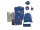 DerDieDas Schulranzen Set  ErgoFlex Easy Set Deep Ocean