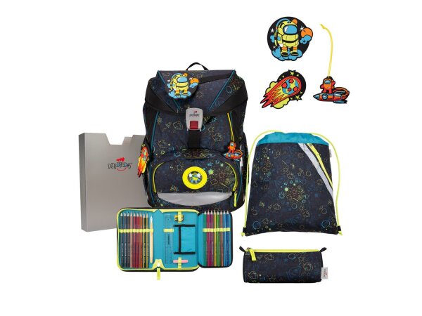 DerDieDas Schulranzen Set ErgoFlex LED Set Crazy