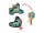 DerDieDas Schulranzen Set ErgoFlex Tiny LED Set Rainbow Star