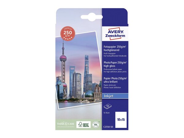 Fotopapier Prem C2550-50 10x15