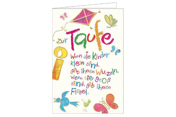 Glückwunschkarte Zur Taufe