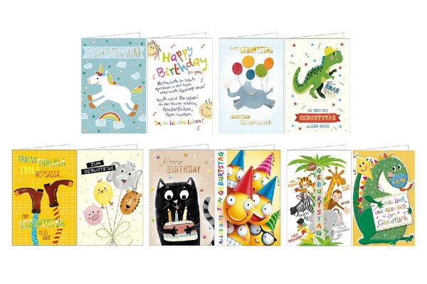 Karte Kindergeburtstag 10x5KE
