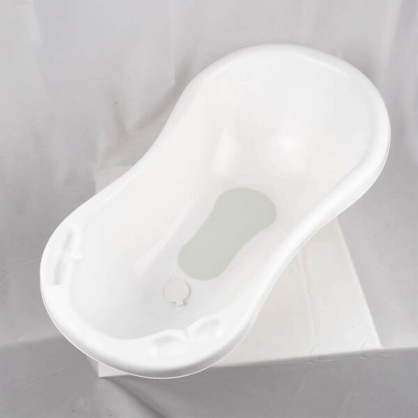 Badewanne m. Stöpsel 84cm weiß