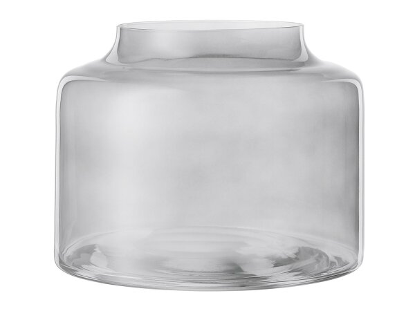 BOHEMIA Vase H 16cm Ø21cm grau
