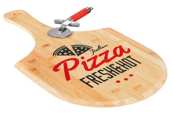 Pizzabrett Bambus bedruckt