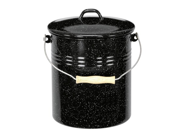 Mülleimer 3l m.D. sw-wss gesp.