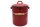 Mülleimer m.D. Emaille 3l rot