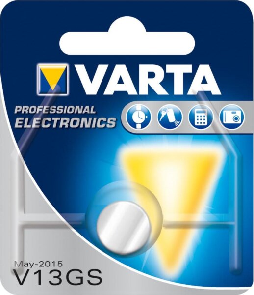 VARTA Batterie Knopfzelle, im Blister, für Langzei V13GS / V357 /