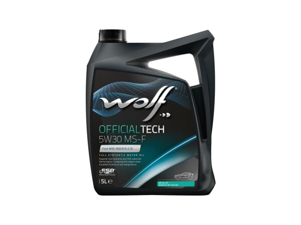 WOLF Motoröl OfficialTech MS-F SAE 5W-30, HC-Synthese, Freigabe