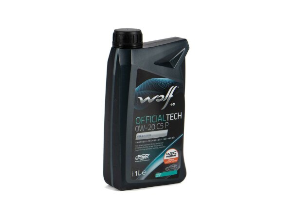 WOLF Motoröl OfficialTech C5P SAE 0W-20, HC-Synthese, Freigaben