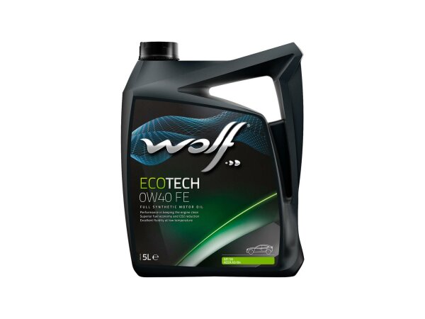 WOLF Motoröl EcoTech FE SAE 0W-40, HC-Synthese, Freigaben: MB: