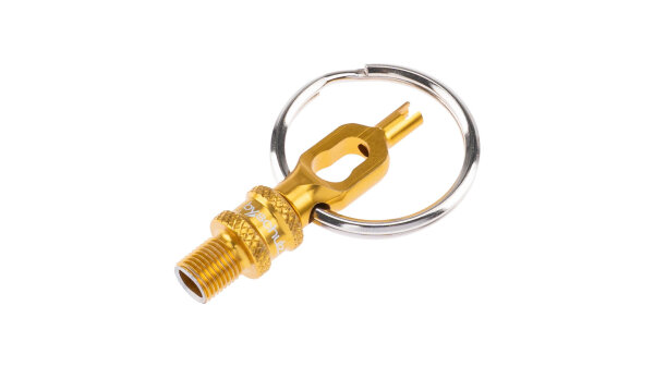 BY,SCHULZ Ventiladapter "V.5" Aluminium eloxiert,  gold