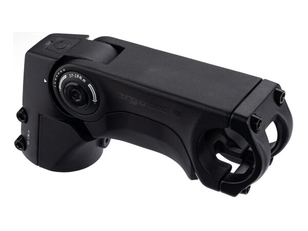 Ergotec Vorbau SEPIA XL Fi AHEAD 50 31,8 - 110mm, winkelverstellbar 0°- +60°, int. Kabelführung, kompatibel mit ACROS & TOKEN Steuerlager, Safety Level 5, schwarz matt