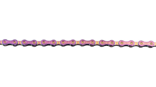 KMC Kette X12, 12-fach, 126 Glieder, Aurora-Green, waxed