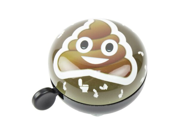 WIDEK Glocke "Ding Dong Emoticons" Stahl, Ø 80 mm, Poop