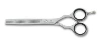 Haarschere Zackenschliff, zweischneidig 7cm Effilierschere
