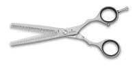 Haarschere Zackenschliff, zweischneidig 7cm Effilierschere