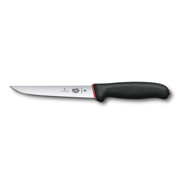Dual Grip, Ausbeinmesser, 15cm, gerade, schwarz/rot
