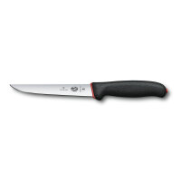 Dual Grip, Ausbeinmesser, 15cm, gerade, schwarz/rot