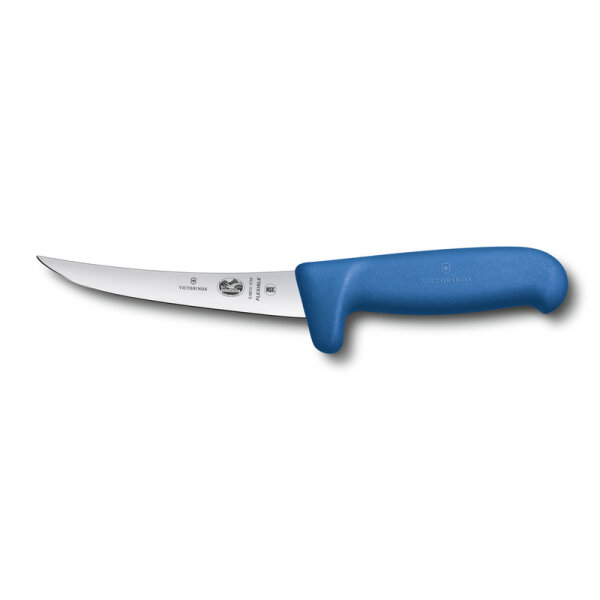Fibrox, boning knife, 12cm, straight, safety grip, flexible, blue