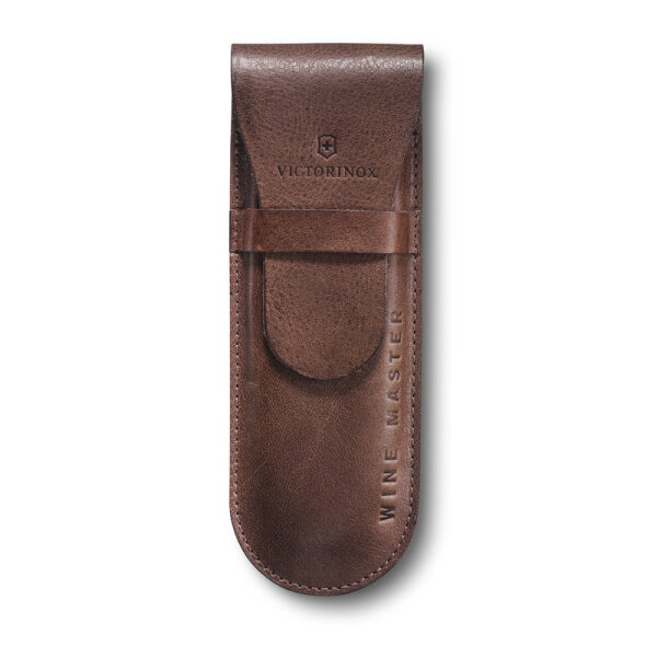 Pouch leather, brown