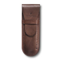 Pouch leather, brown