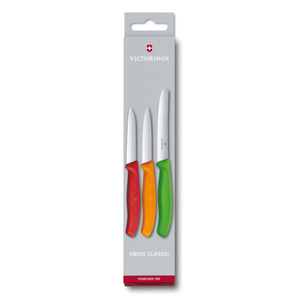 Gemüsemesser-Set Faltschachtel Mehrfarbig