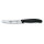 Swiss Classic, Tomaten und Tafelmesser, 11cm, Wellen, schwarz