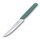 Swiss Modern, Steak & Pizzamesser, 12cm, Wellen, sage