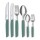Swiss Modern, Steak & Pizzamesser, 12cm, Wellen, sage