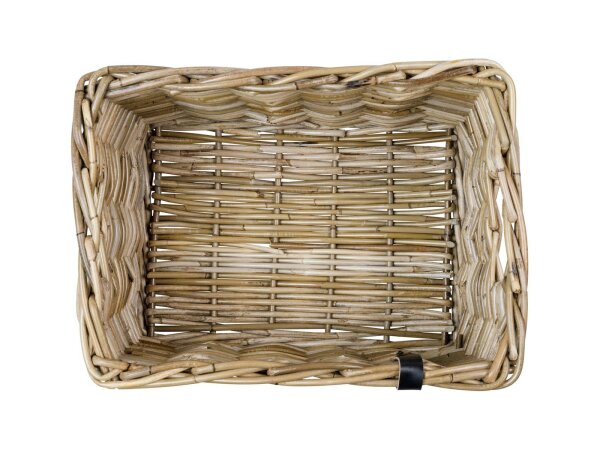 BASIL V.R.-Korb "Dax" Rattan, ohne Befes Gr. S, Maße (L x B x H): 27 x 37 x 21 cm